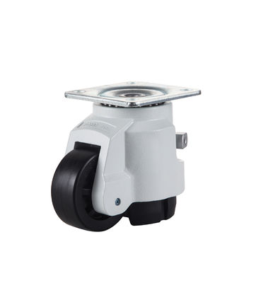 लीवर संचालित औद्योगिक लेवलिंग कैस्टर व्हील्स 40mm 50mm 62mm 70mm मॉडल 60 80 100